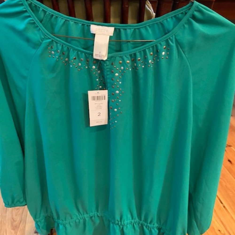 CHICO'S Pretty Stones Ajie Vivid Green